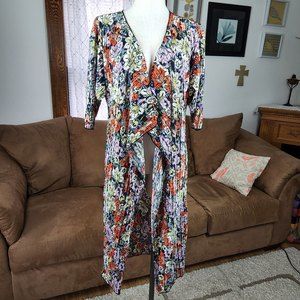 LuLaRoe Floral Kimono Duster